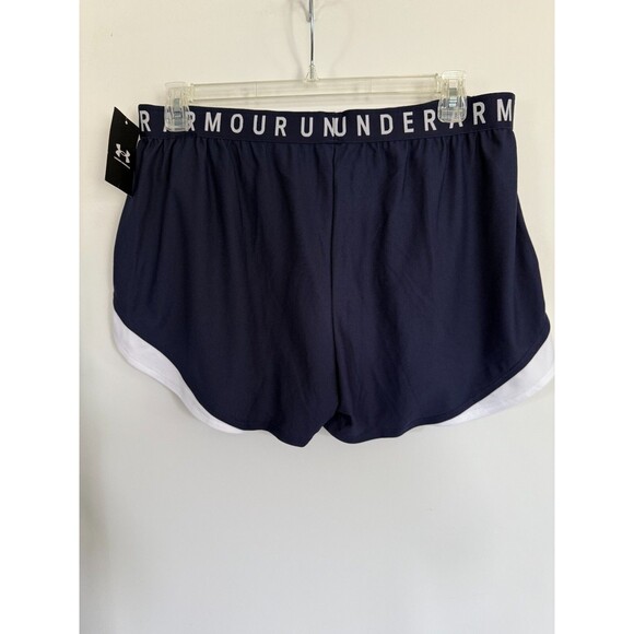 NEW Under Armour Shorts Women's 2XL Navy Loose  3.0 Running Athletic Gym - Picture 3 of 5
